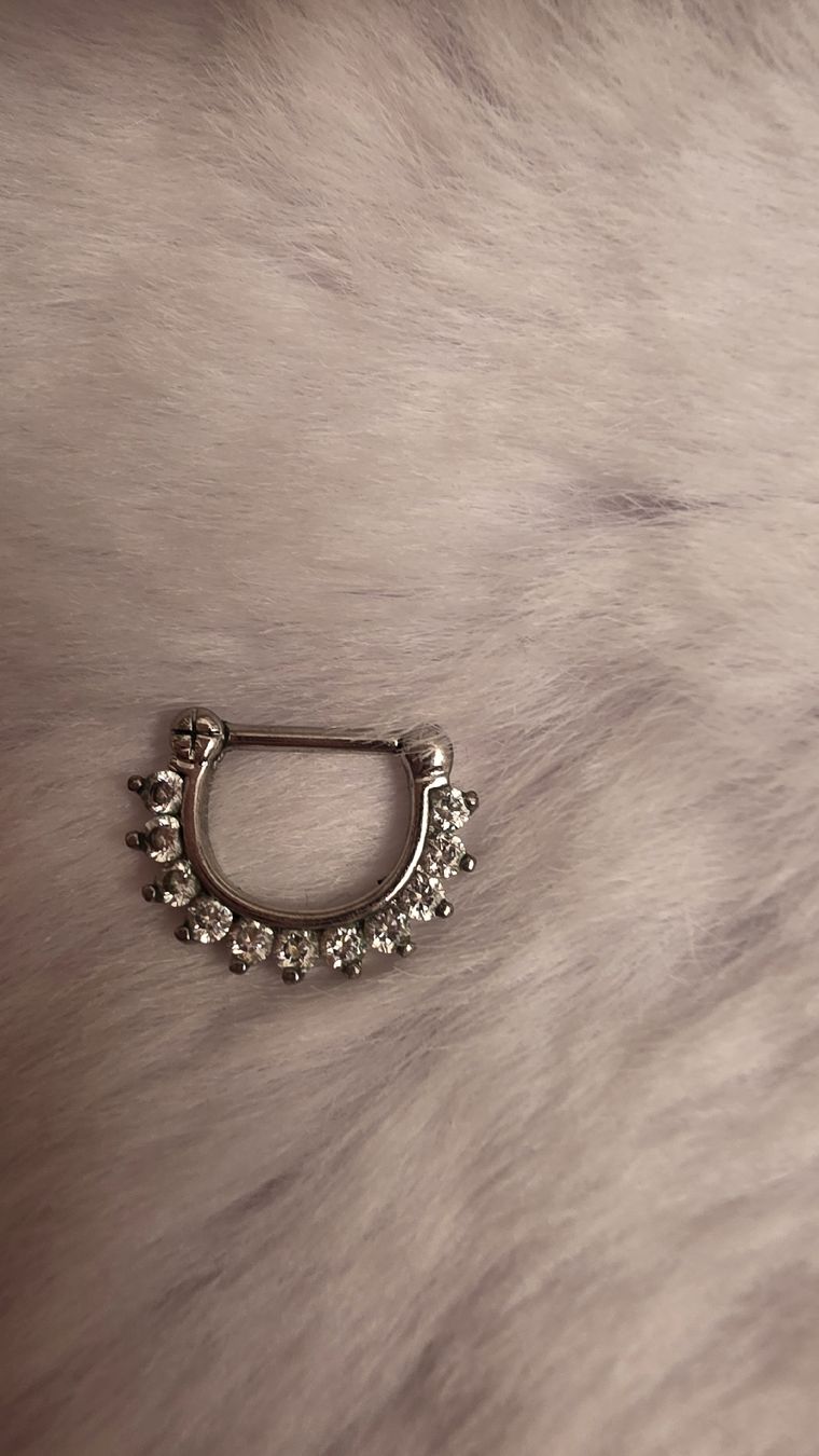 Piercingschmuck: Septumpiercing mit Steinen – Neu (gemäss Beschreibung) aus Widen von kev_f5vk