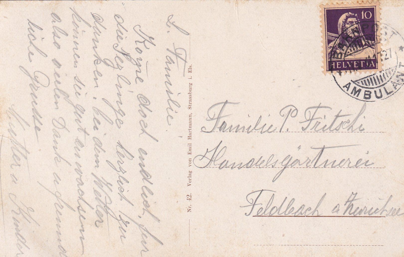 Cartoline postali: Bad Peterstal - Kurhotel /bb – Usato da Hombrechtikon venduto da Rudolf07 1