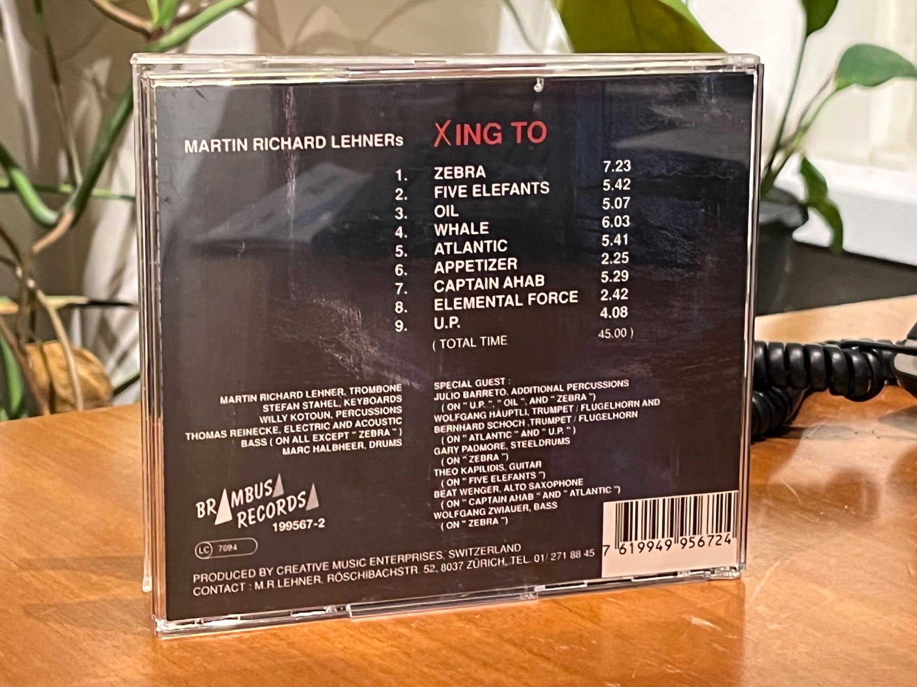 CD: Martin Richard Lehner's Xing To - SJO – Usato da Küsnacht ZH venduto da swisssales.net 3