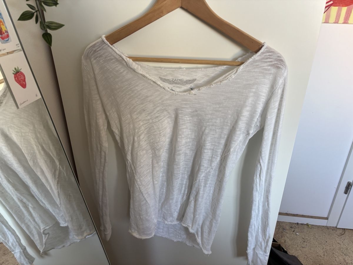 Maglioni & Felpe: Zadig & Voltaire Shirt Weiss Grösse S – Usato da Allschwil venduto da sch_yly6