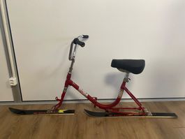Schnee-Velo auf Skiern ! Einzelstück ! exklusiv angefertigt