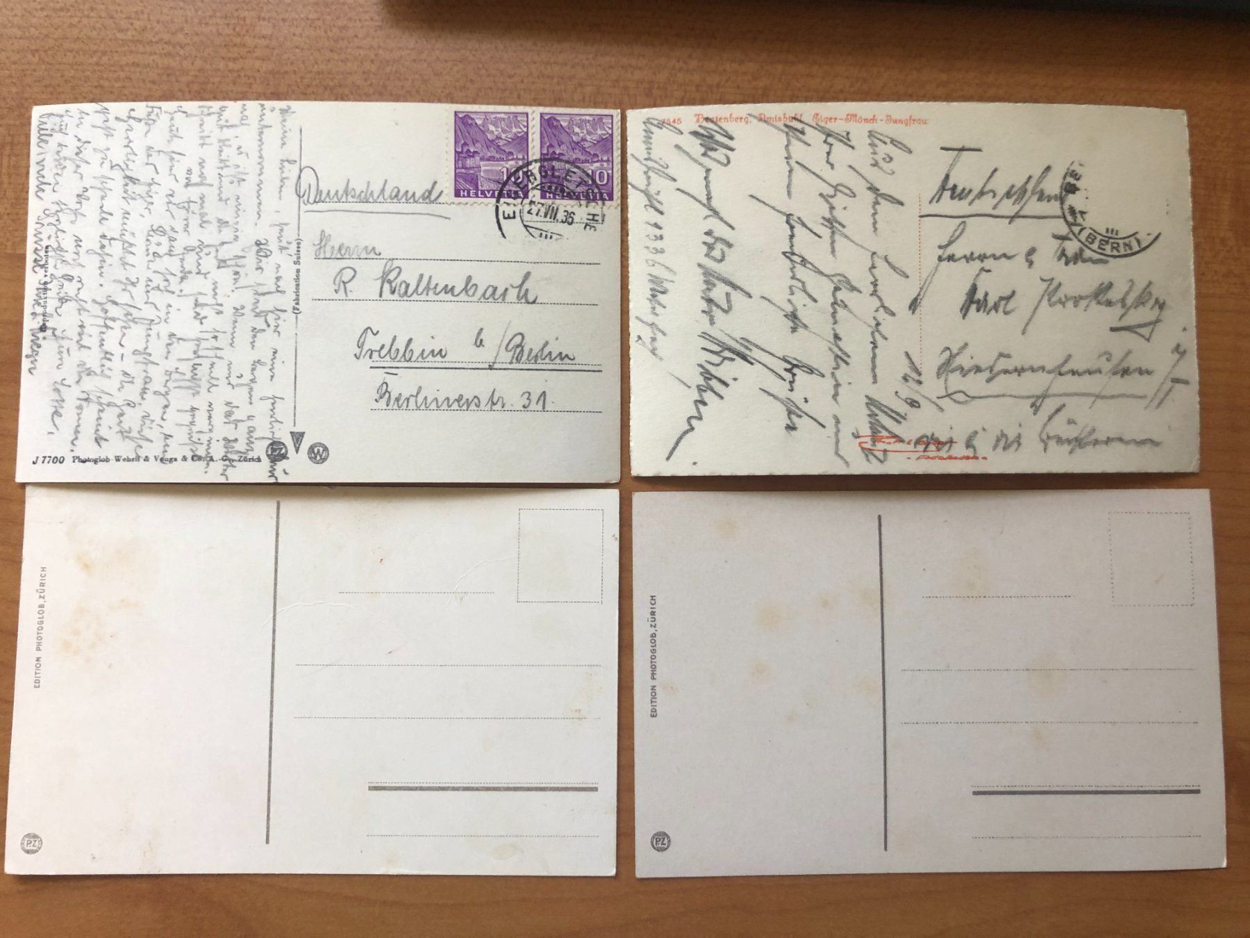 Cartes postales: kl. Scheidegg Jungfrau Beatenberg Bahn AK – D'occasion à Hefenhofen par Bierinder 1