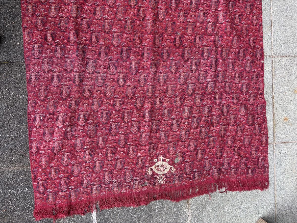Foulard & Sciarpe: Antiker Kaschmirschal rot, mit Paisley Muster – Usato da Zürich venduto da mimikiki100 6