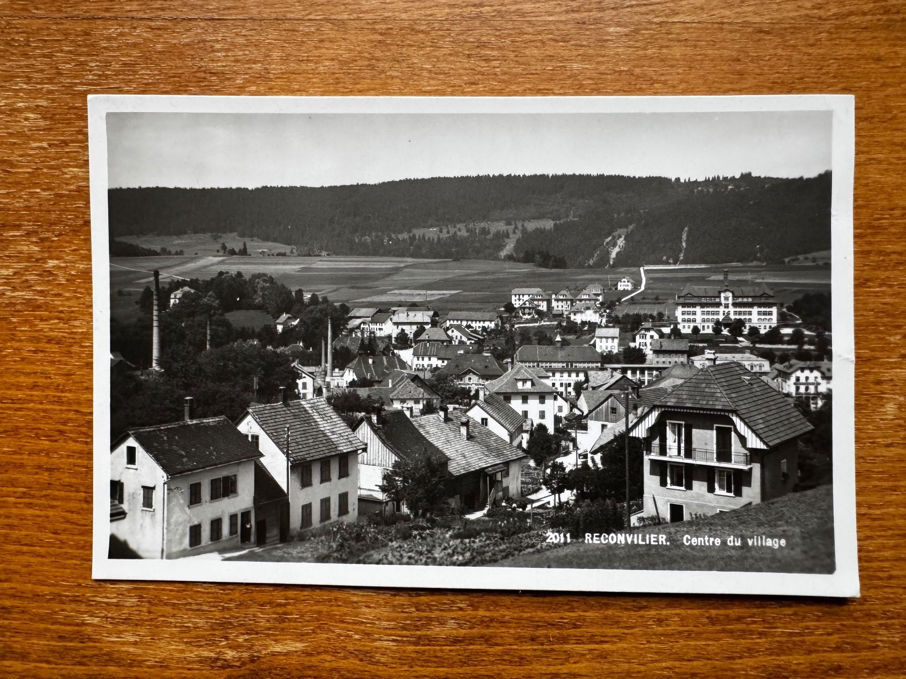Ansichtskarten: Alte Ansichtskarte von Reconvilier, gelaufen 1949 – Gebraucht aus Vellerat von joromaur
