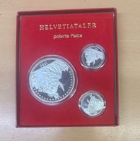 5+1+1Helvetiataler Set 1989 polierte Platte im Etui