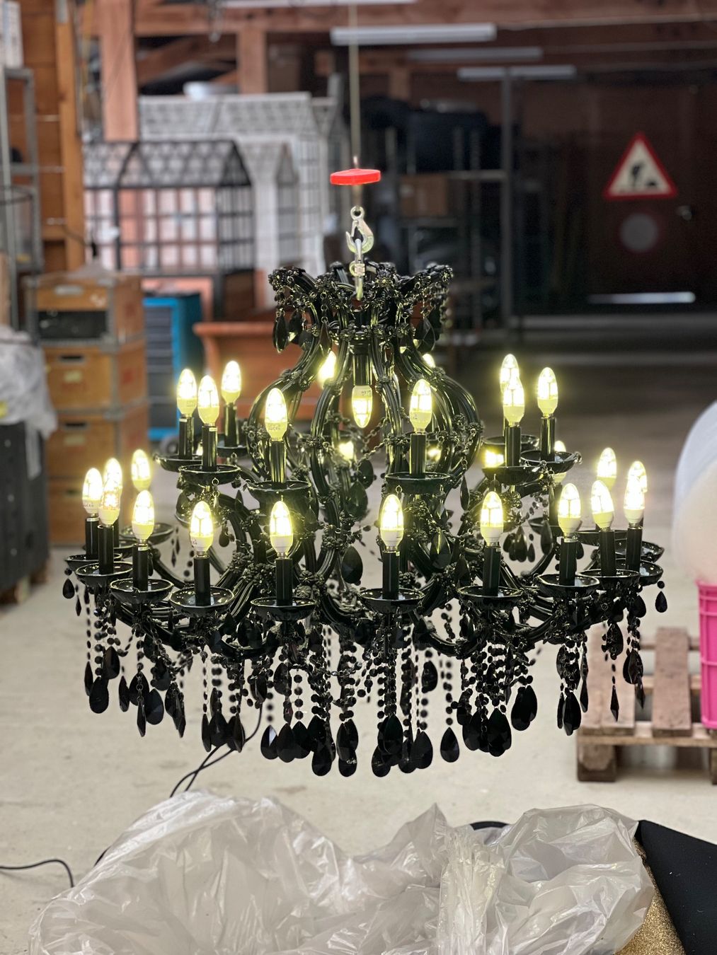 Lampadari & plafoniere: Glasleuchter schwarz – Usato da Steffisburg venduto da Tornado107
