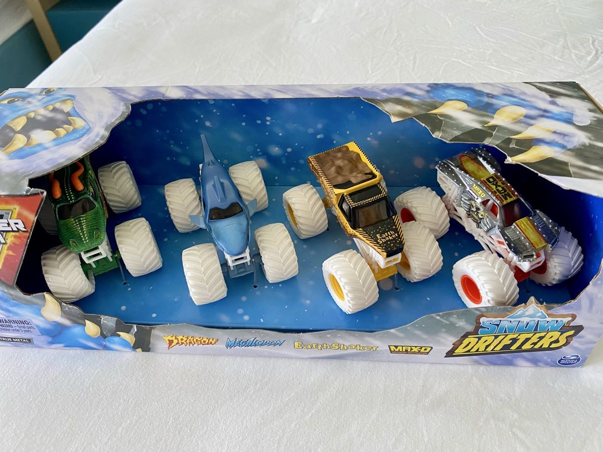 Giocattoli: Monster Jam Snow Drifters Set, 4er Set – Nuovo e nell'imballaggio originale da Oberembrach venduto da theZaz 1