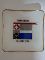 Vintage Glas Schale Fahnenweihe 1964 RAD Motorfahrer Verein 