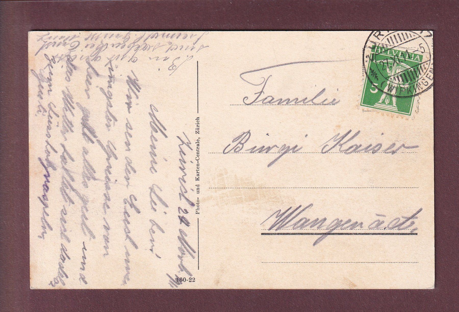 Ansichtskarten: ZÜRICH - Geiserbrunnen - 1911 – Gebraucht aus Pully von nicecards 1