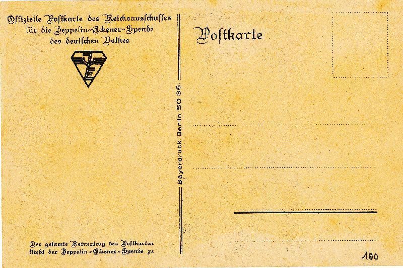 Cartoline postali: Zeppelinspende Reichsausschuss + c1930 – Usato da Emmenbrücke venduto da teestube 1