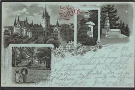 -Litho Gruss aus Zürich , 1899