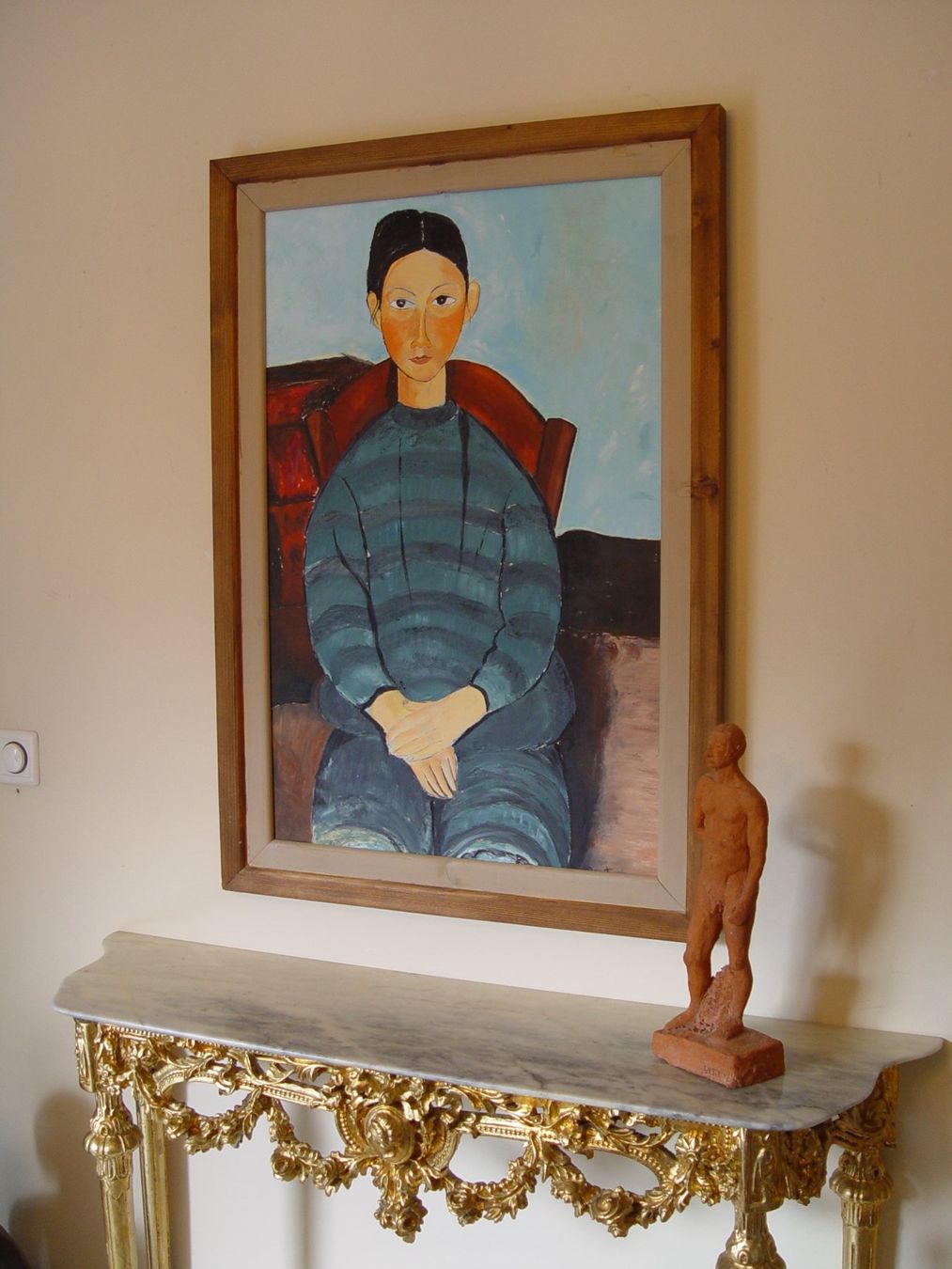 Gemälde: Grosses Oelgemälde nach Amadeo Modigliani – Gebraucht aus Rotkreuz von Dobermann5