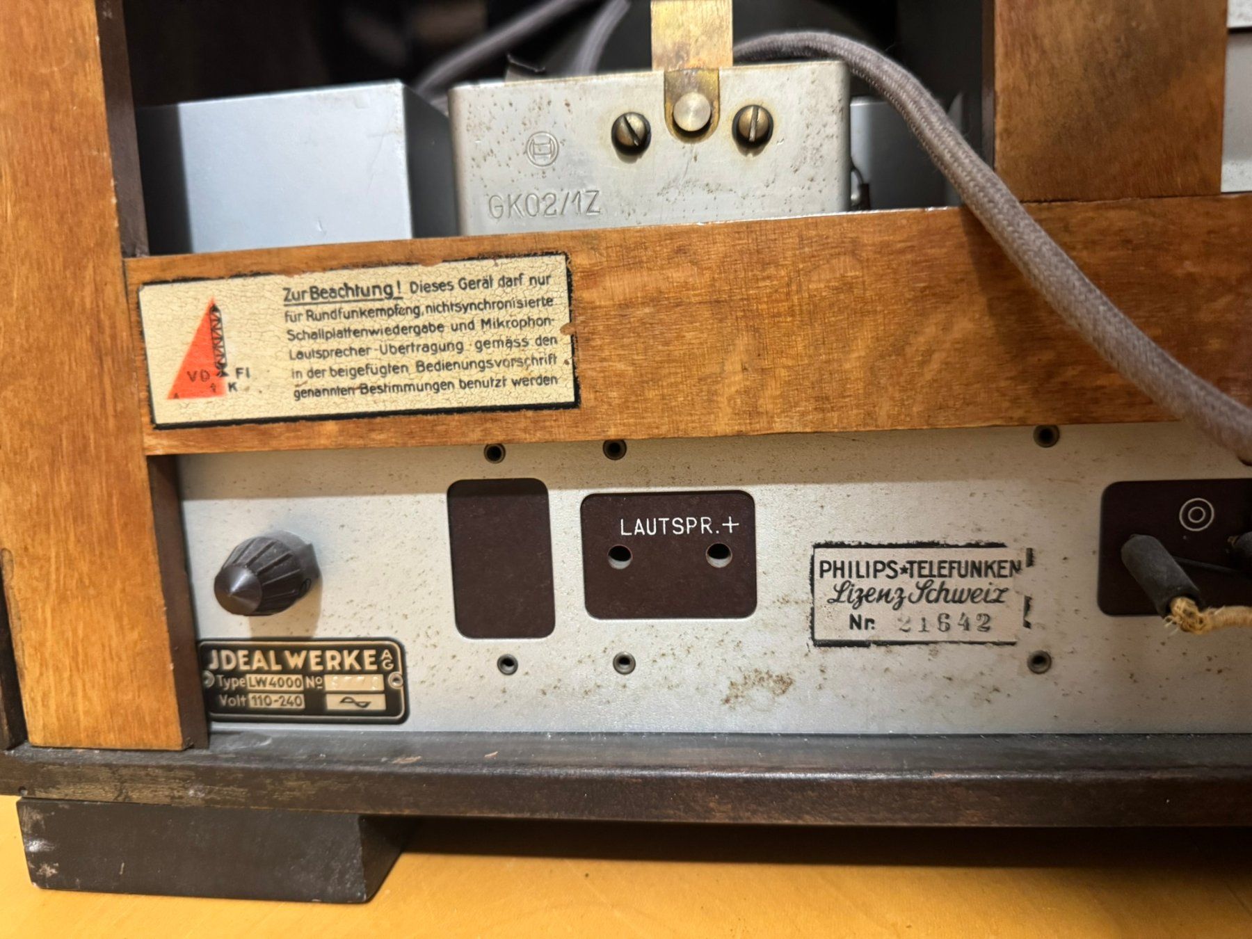 Blaupunkt Radio: Antiker Röhrenradio Blaupunkt – Usato da Mönchaltorf venduto da Speedy453 4