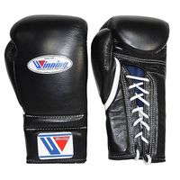 Winning Boxing Gloves  14 oz (Black, Lace-up)