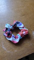 Trendige Stoff-Haargummis, Scrunchies, Schleife, Set: 9 Stk.