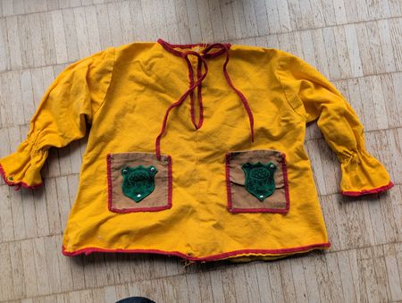 Kinder Fasnachtskittel gelb mit Taschen gebraucht