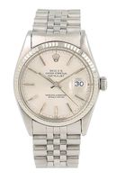 Rolex Datejust 16014 in Steel Silver Dial White Gold Bezel