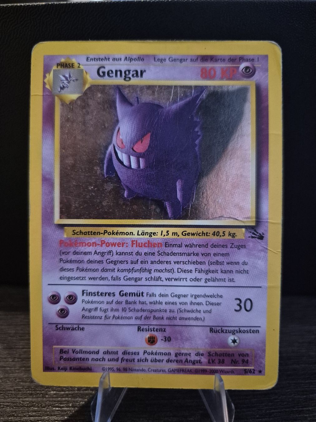 Pokémon Carte collezionabili: Pokemon Gengar Fossil Holo 5/62 – Usato da Luzern venduto da Claike