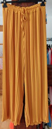 Marlenehose Palazzo Hose 36-40 Neu Cullotte plissiert Camel