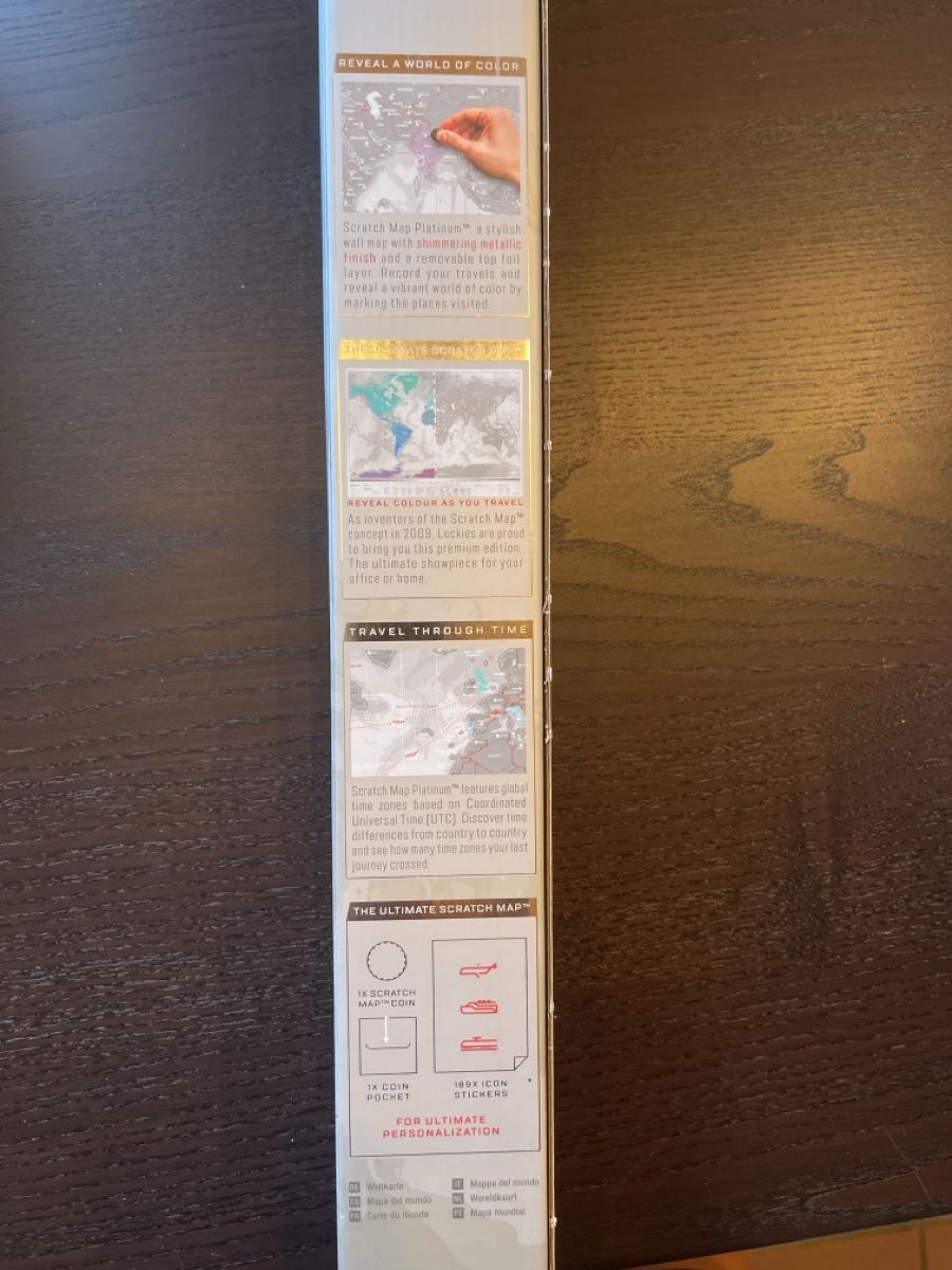 Landkarten & Atlanten: Scratch Map - Platinum – Neu und originalverpackt aus Einsiedeln von sandramon 1