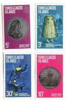 Briefmarken "Taucher". Turks- und Caicosinseln