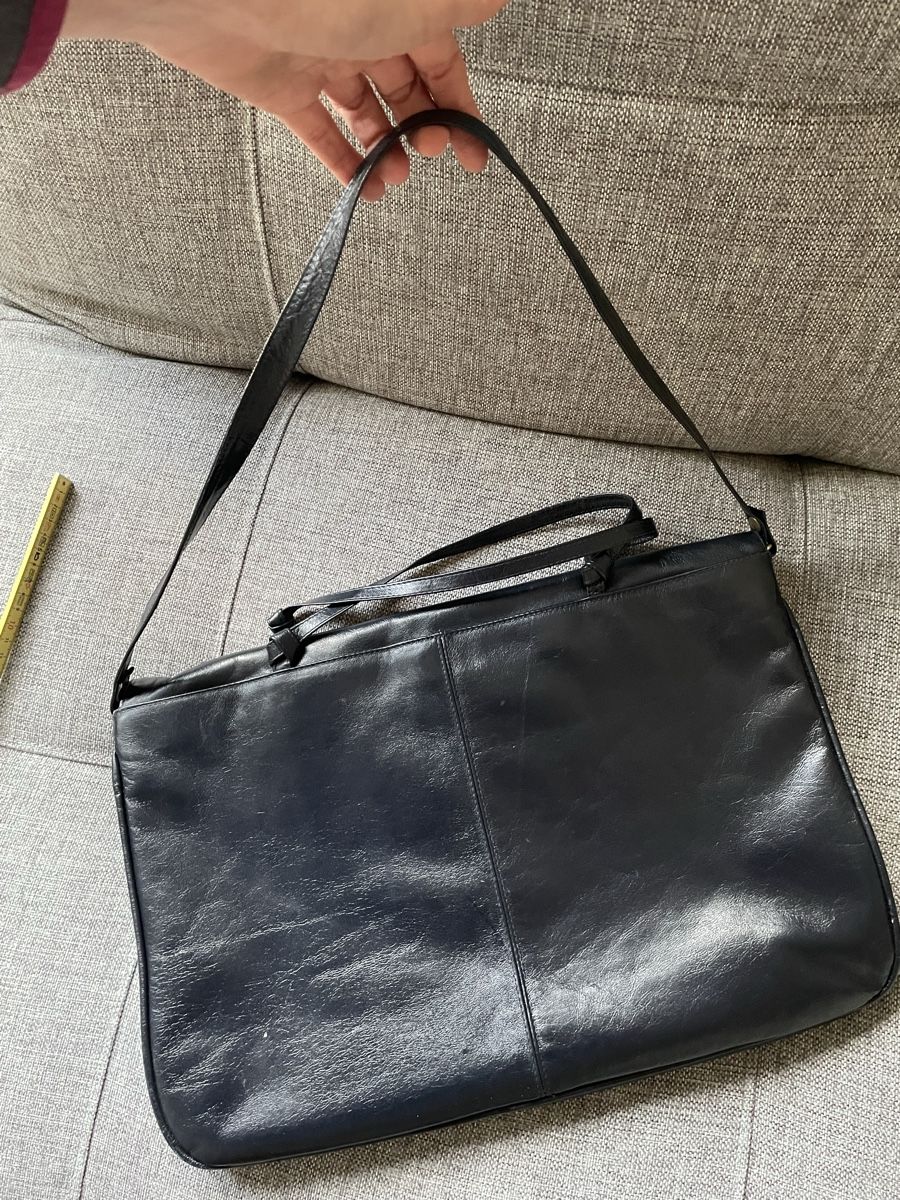 Taschen für Damen: Blue leather vintage handbag – Gebraucht aus Basel von ana_6yp9 6