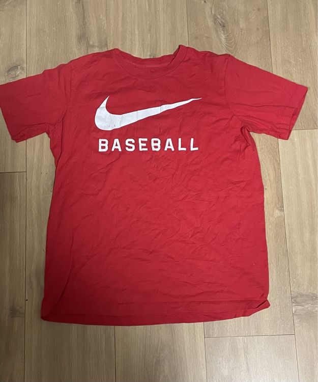 T shirt baseball rouge sales
