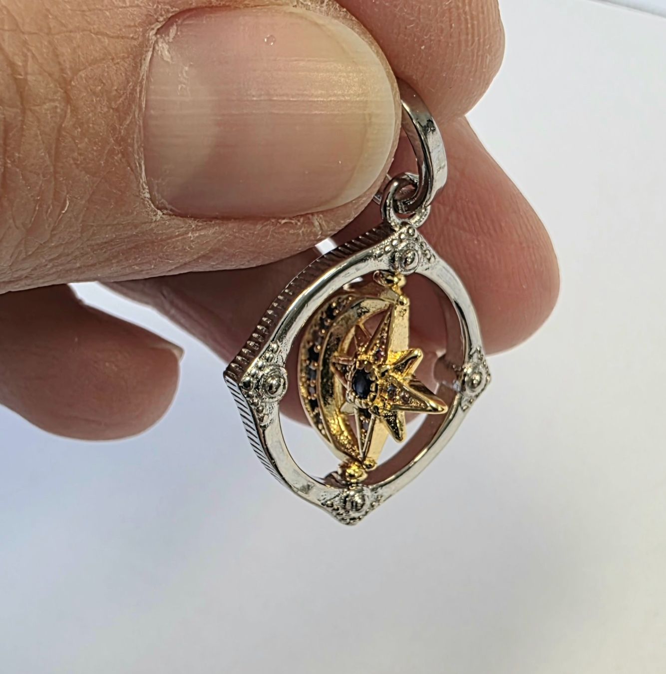 Ciondoli: Anhänger Stern/Mond Silber 925 – Nuovo (secondo la descrizione) da Madetswil venduto da triforuz 5