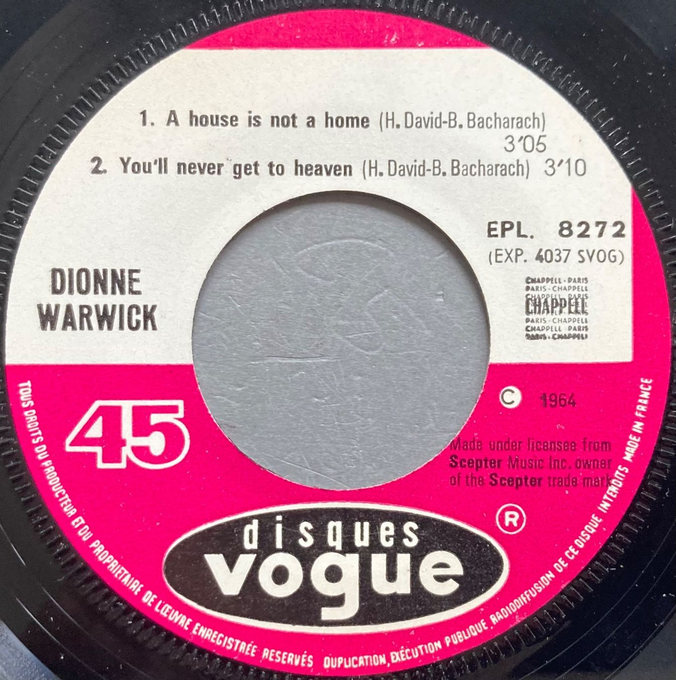 Schallplatten: DIONNE WARWICK - A HOUSE IS NOT A HOME – Gebraucht aus Poliez-Pittet von Newtown-Records 2