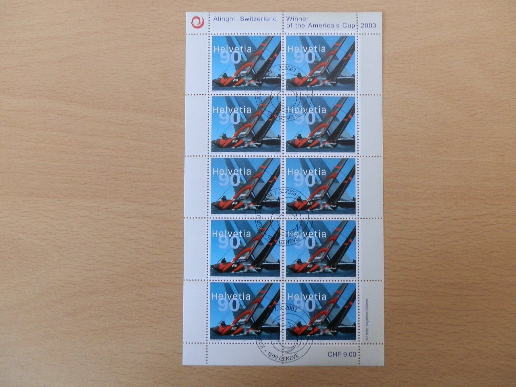 Alle Briefmarken: Alinghi Welt Segelregatte – Neu (gemäss Beschreibung) aus Rorschach von Hobero 1