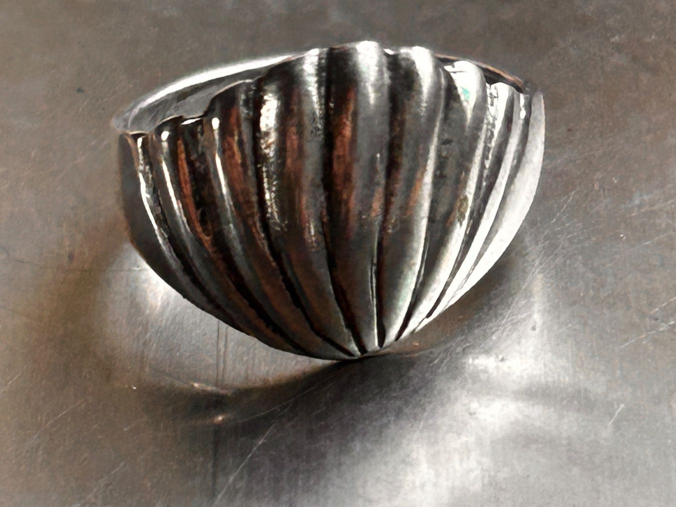 Anelli: Silber Ring,  Muschel (Grösse 51) – Usato da Dittingen venduto da Bellevista