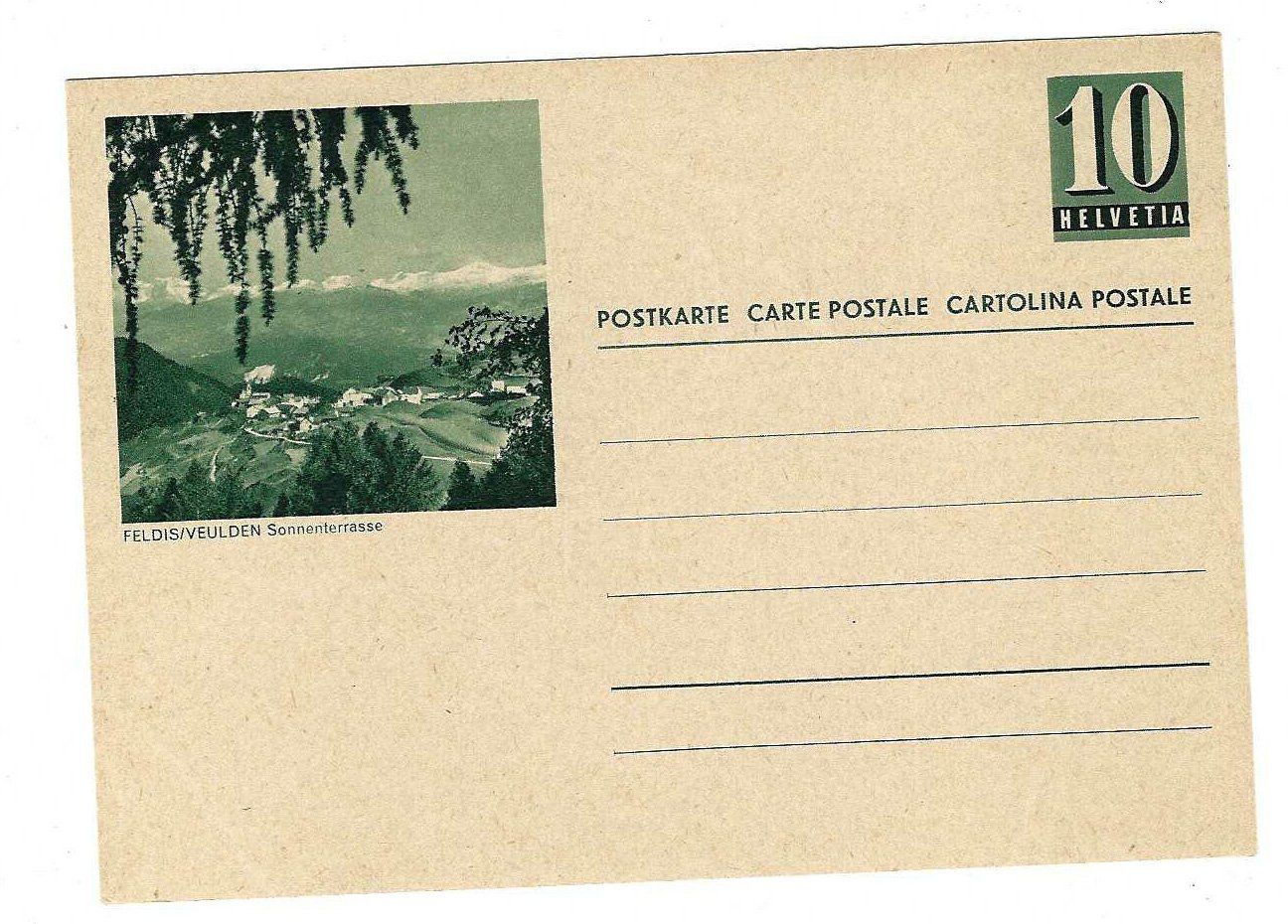 Tous les timbres: Bildpostkarte Feldis/Veulden Sonnenterrasse ec – D'occasion à Aarau par fussball-fussball