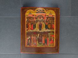 Alte russische Ikone / Orthodoxe Heilige