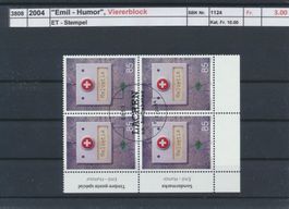 2004 "Emil Humor", Viererblock, ET - Stempel