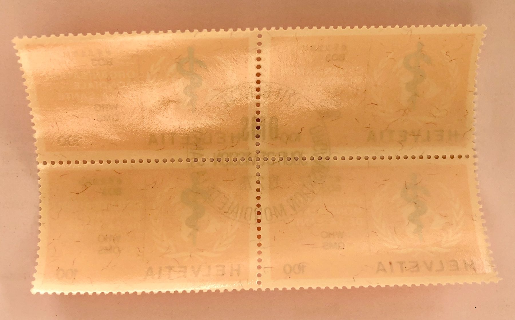 Tutti i francobolli: Viererblocks Dienstmarken, OMS  Geneve – Usato da Aarau venduto da Billa007 1