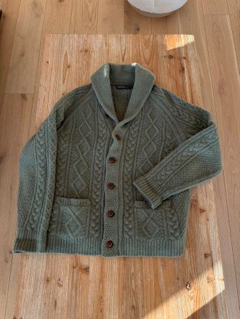 Polo Ralph Lauren Cardigan Strickjacke Grün Gr. L – wie neu