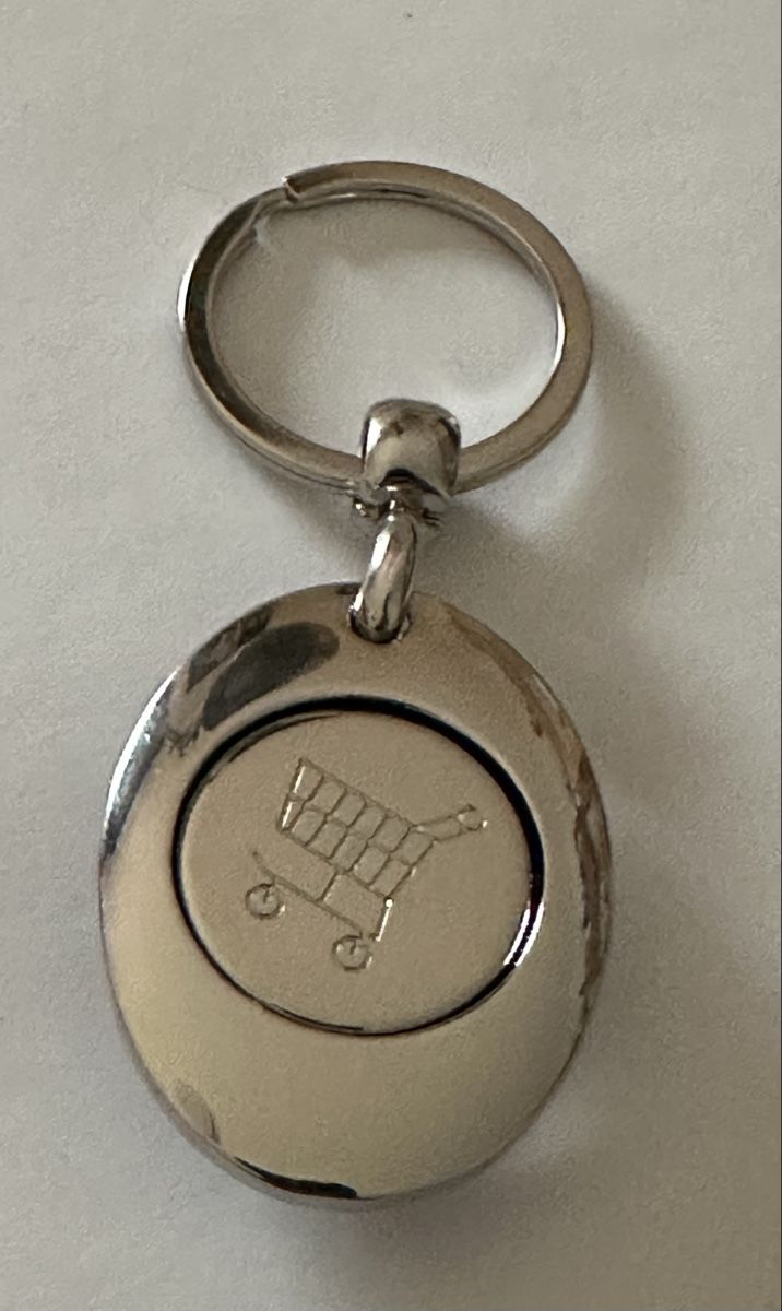 Portachiavi: Porte-clés jeton de caddie coriginal et élégant - – Nuovo (secondo la descrizione) da Leytron venduto da car_n28f 1