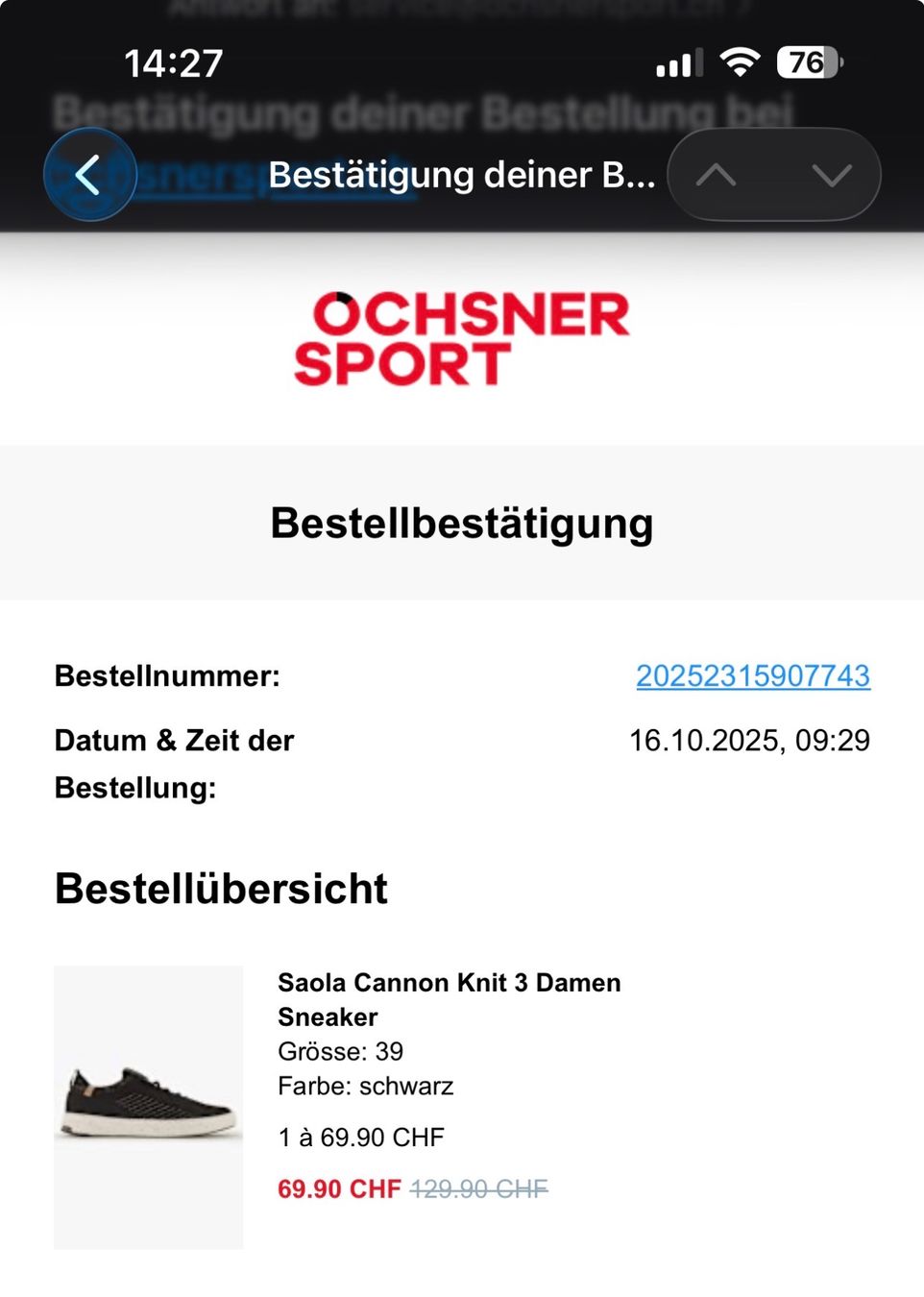 Chaussures femmes: Sneaker Saola Gr. 39 – Neuf (Voir description) à Bonstetten par Schnurgerade 4