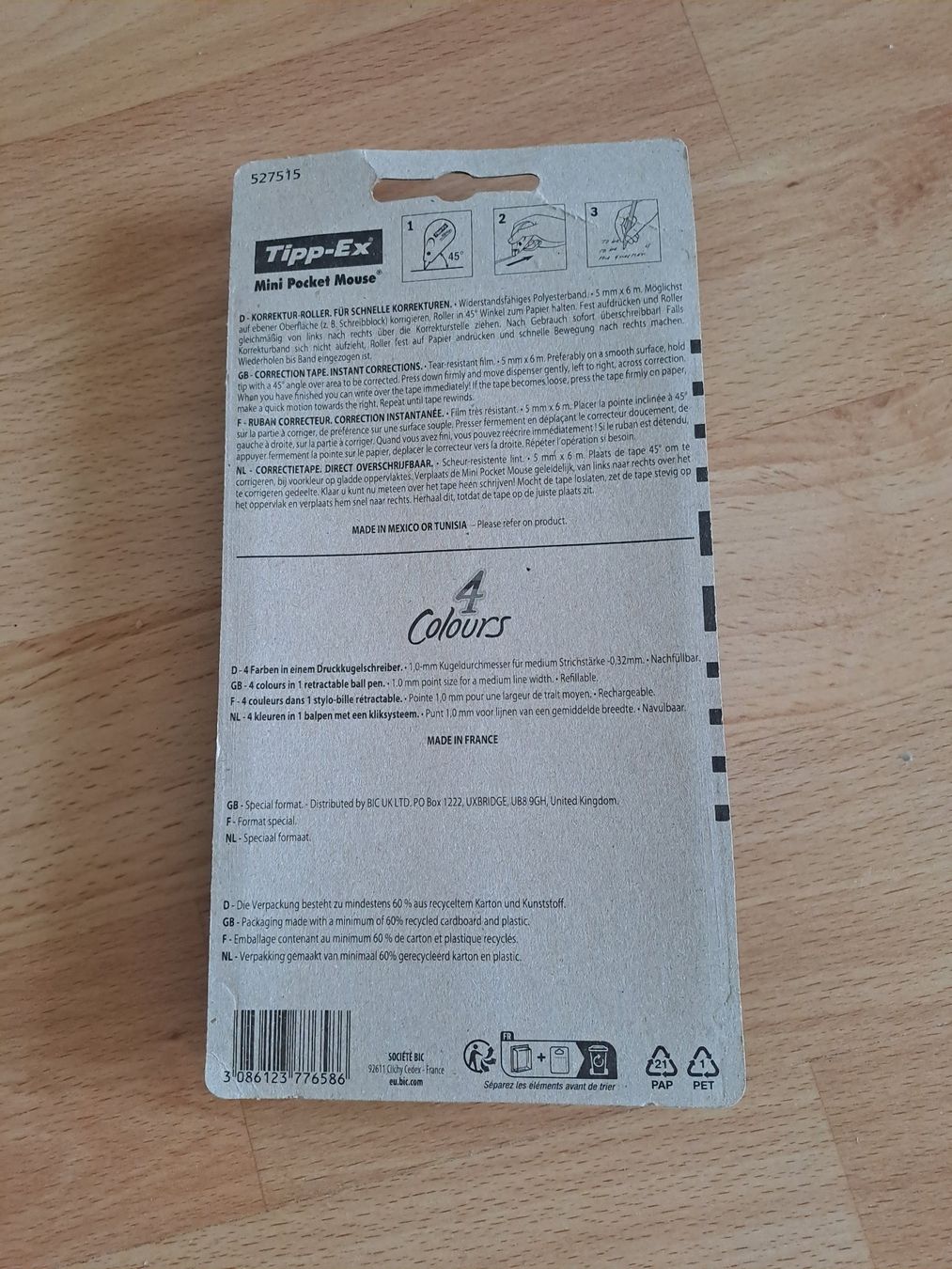 Penna & Evidenziatori: 4-Farbenkugelschreiber und 2x Tippex – Nuovo e nell'imballaggio originale da Hombrechtikon venduto da Rada039 1