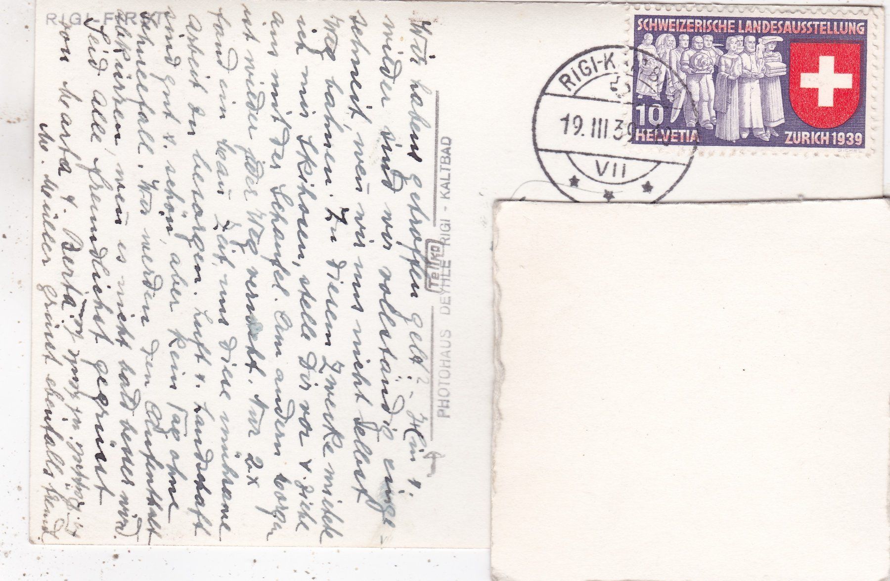 Ansichtskarten: Rigi First 1939 – Gebraucht aus Herisau von Lisegrat2008 1