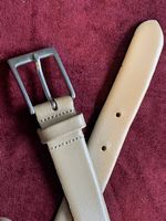Ledergürtel, Design Globus, beige
