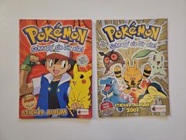 Pokemon-Sammel-Sticker-Album-2001-Unvollständig
