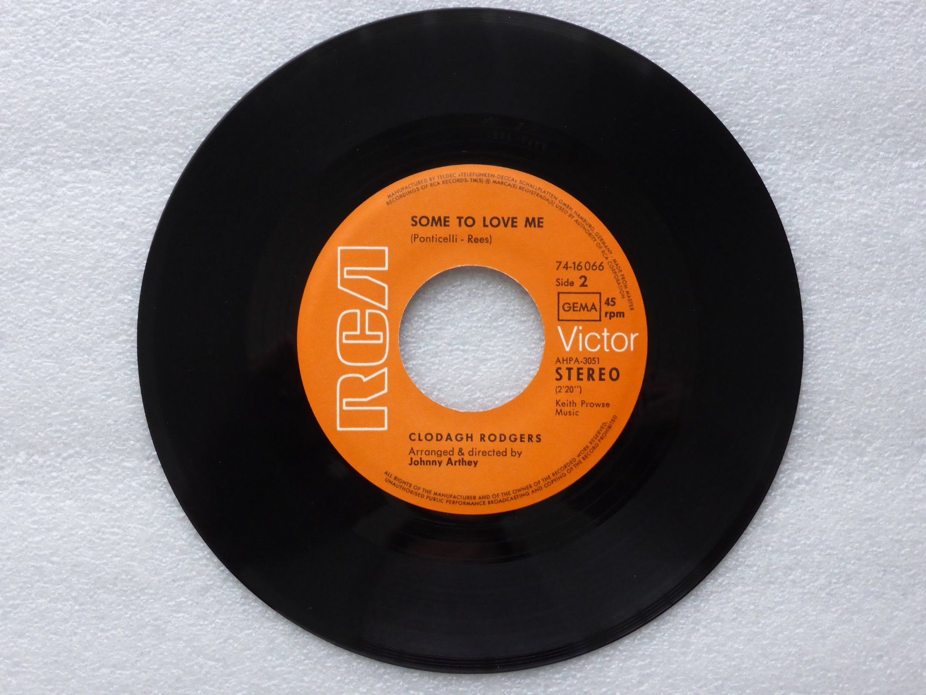 Dischi in vinile: Vinyl Single   CLODAGH RODGERS – Usato da Küssnacht am Rigi venduto da Mondkinder 2