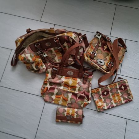 Fossil Set aus 5 Teilen Handtasche, Portemonnaie