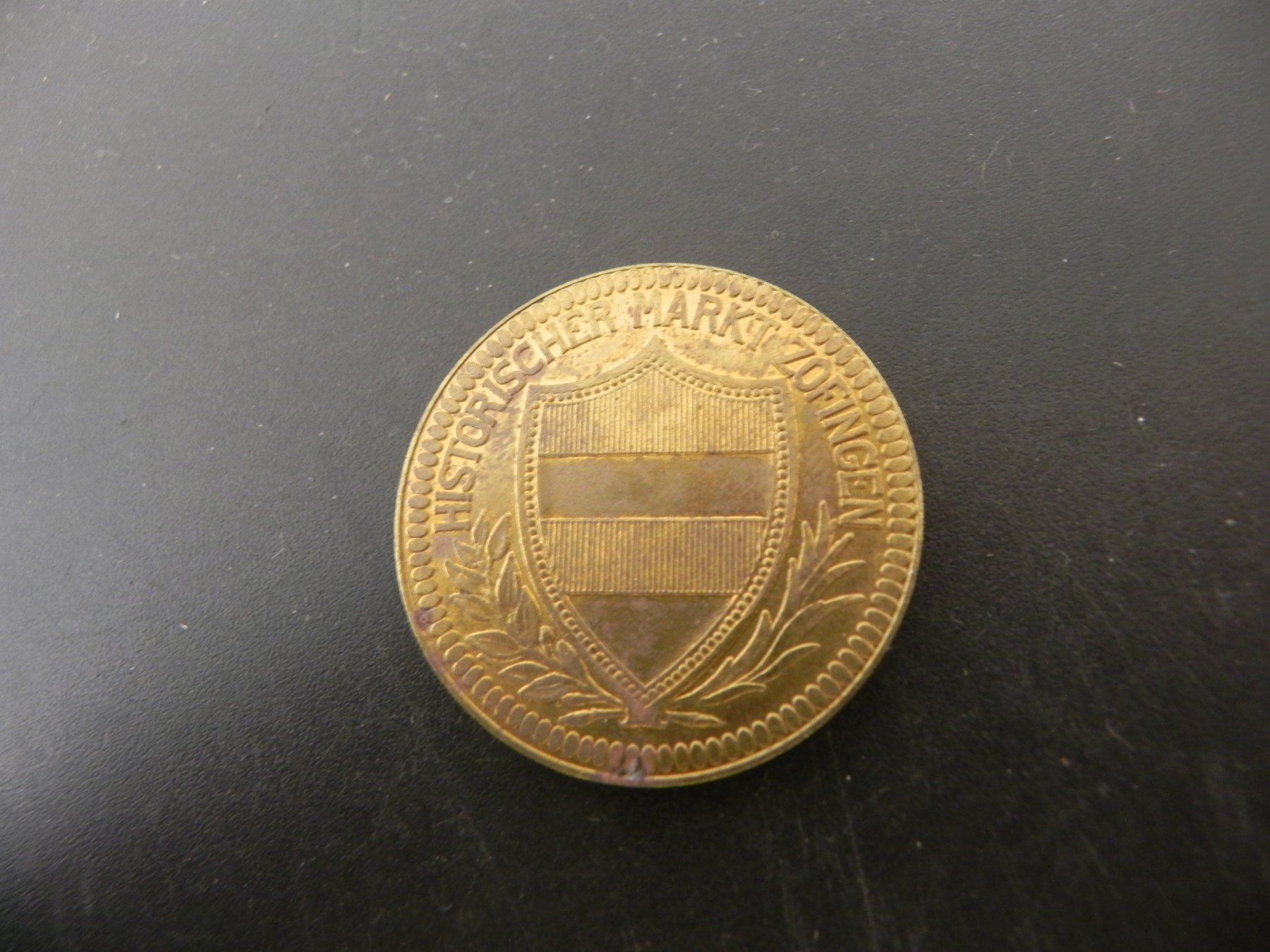 Medaillen: Medaille Zofingen 1 Taler 1987 – Gebraucht aus Biel/Bienne von Gogolozi 1