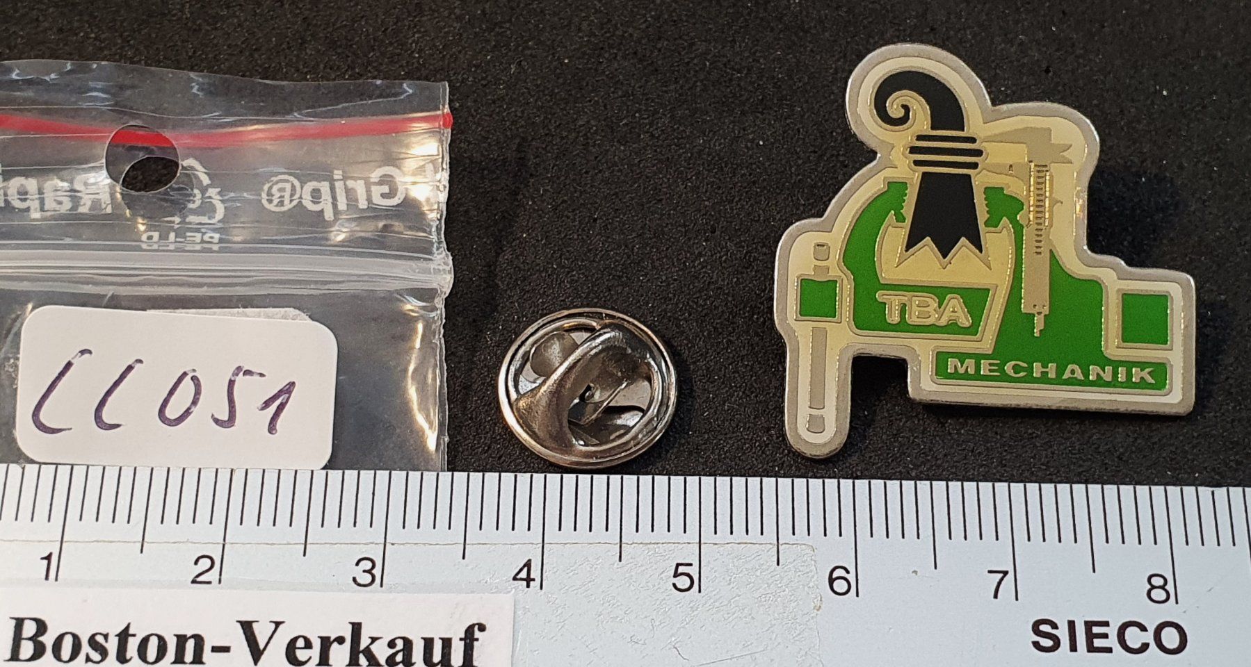 Placchette & Badge: CC051 - Pin TBA Basel Mechanik Baslerstab – Usato da Reinach BL venduto da Boston-Verkauf 1