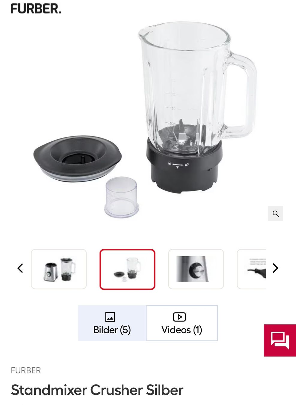 Elettrodomestici da cucina: Standmixer (neu/unverpackt) – Nuovo e nell'imballaggio originale da Zürich venduto da SS59