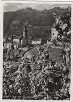 Chur, Hof mit Calanda, J. Geiger