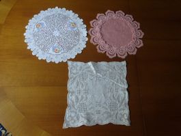 3 napperons en coton