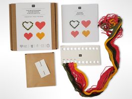 RICO DESIGN Stickpackung Herzen